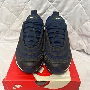 Nike Men's Air Max 97 Blue and Black Sneakers
